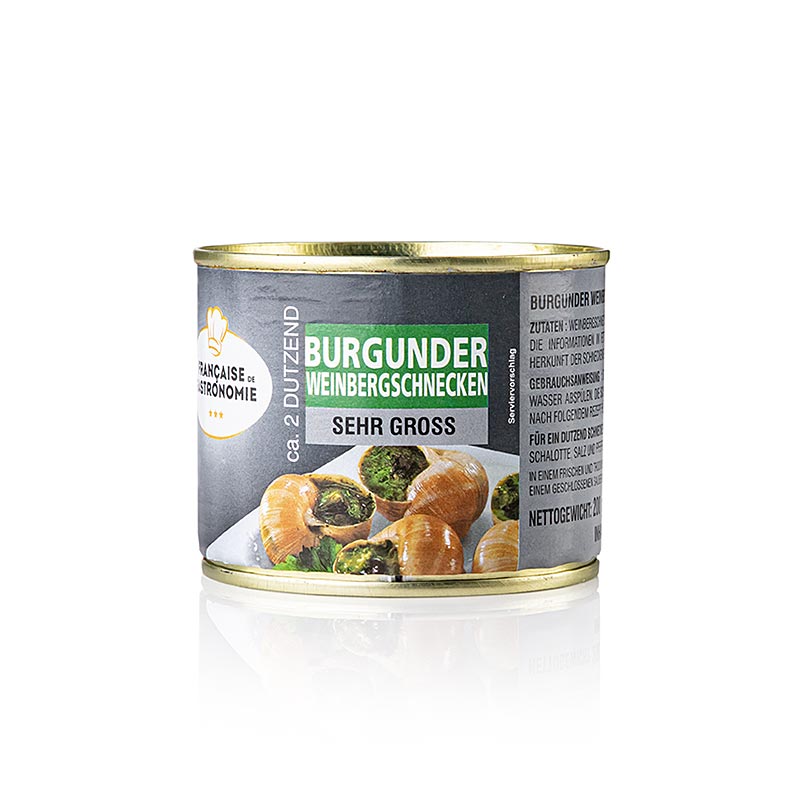 Weinbergschnecken, sehr groß, 2 Dutzend, Francaise de Gastronomie, 200 g