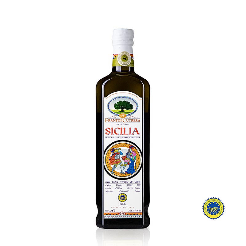 Huile d'olive , Frantoi Cutrera « Sicilia », IGP/g.g.A., 750 ml