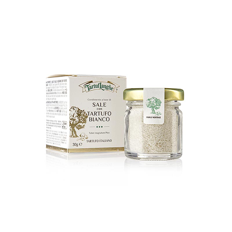 Tartuflanghe Französisches Meersalz mit weißem Trüffel (tuber magnatum pico), 30 g