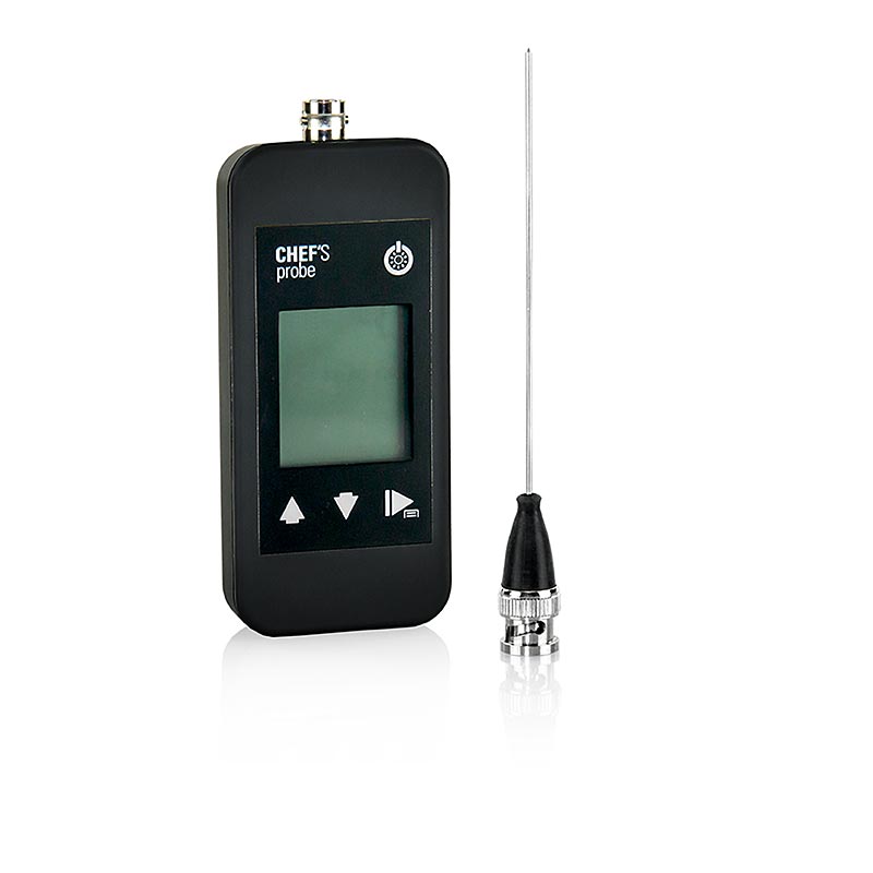 Termometro a sonda con display digitale, sonda a inserimento, 1,5 mm, nero, 1 pz.