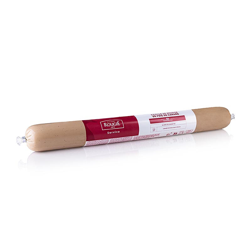 Rougié - Mousse de Foie gras de canard, en bâtonnets, 50 % Foie gras, Ø 36 mm, 38 cm, Rougié, 400 g