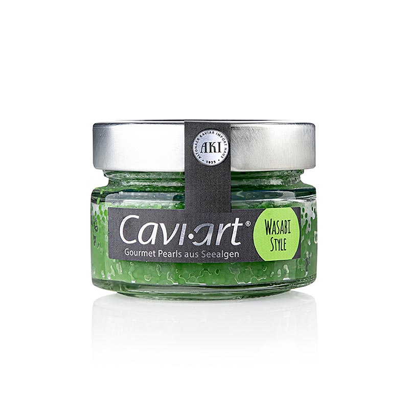 AKI - Cavi-Art® Caviale di alghe, gusto wasabi, vegano, 100 g