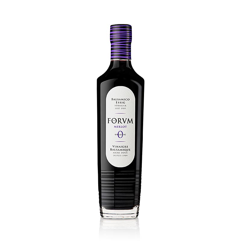 Aceto balsamico FORVM Merlot, acidità 6,5%, biologico, 500 ml
