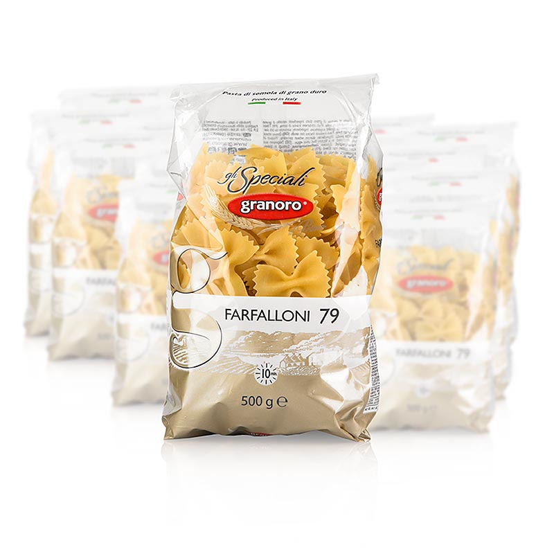 Granoro Dedicato - Farfalloni, n. 79, 10 kg, 20 confezioni da 500 g