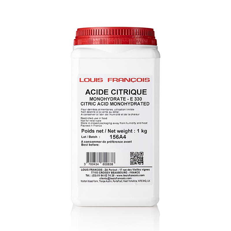 Acid Citrique, poudre (E330), Louis François, 1 kg