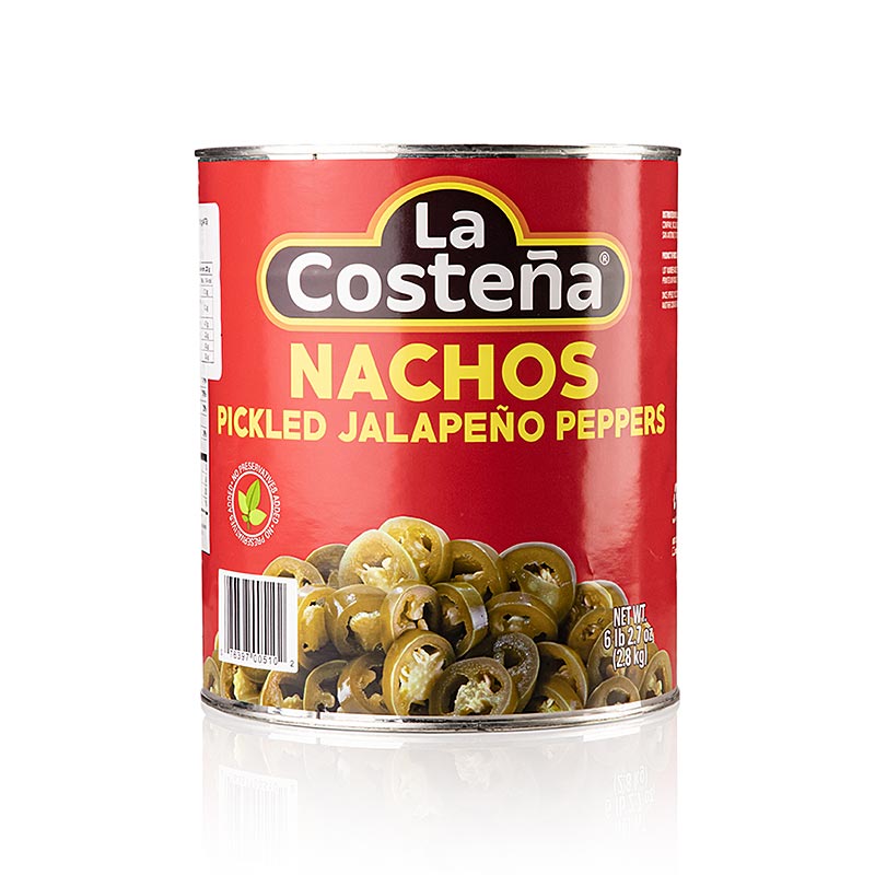 Sierra Madre - Peperoncini - Jalapeños, affettati (La Costena), 2,8 kg