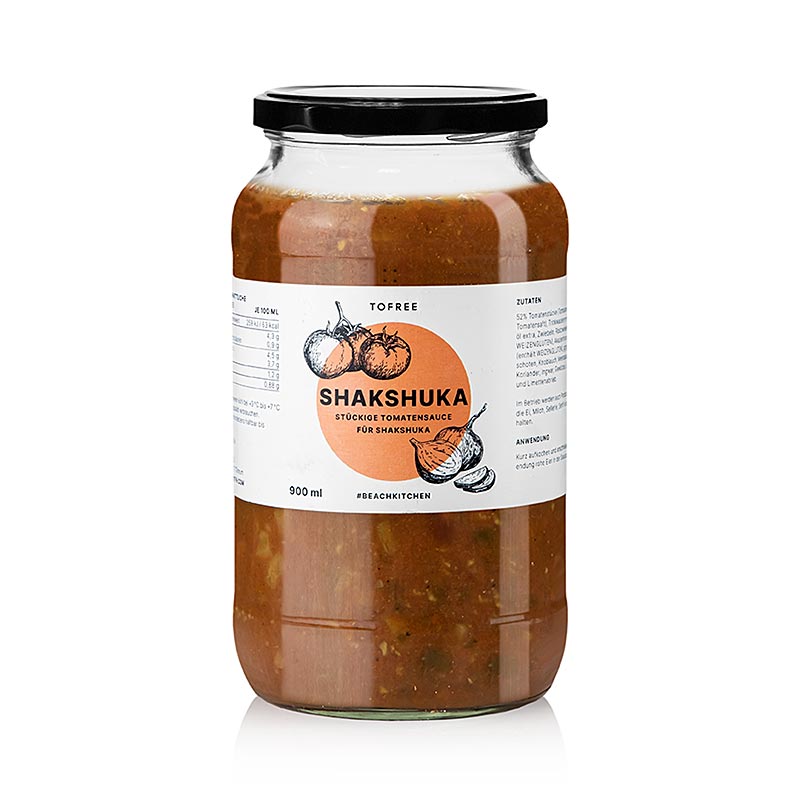 Shakshuka, base de sauce tomate pour le plat aux œufs, TOFREE-north, 900 ml