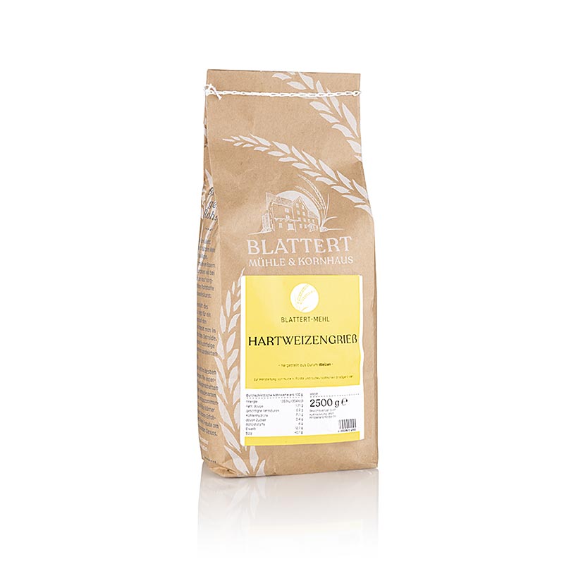 Hartweizengrieß, Blattert Mühle, 2,5 kg