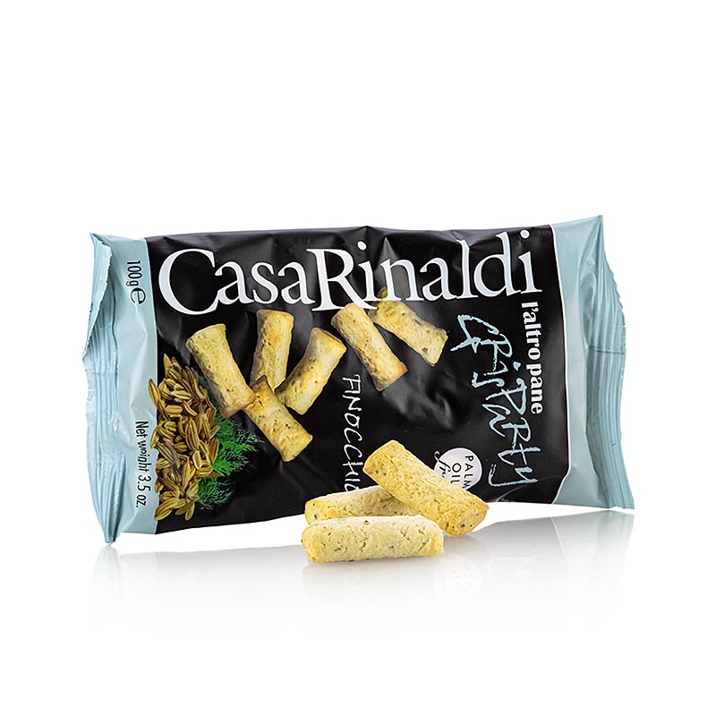 Grisparty - Mini grissini con semi di finocchio, Casa Rinaldi, 100 g