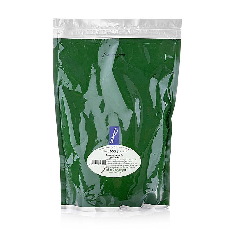 Utah Steinsalz grob, Altes Gewürzamt, 1 kg | Salz, Pfeffer, Gewürze, Aromen,Trockengemüse | thungourmet