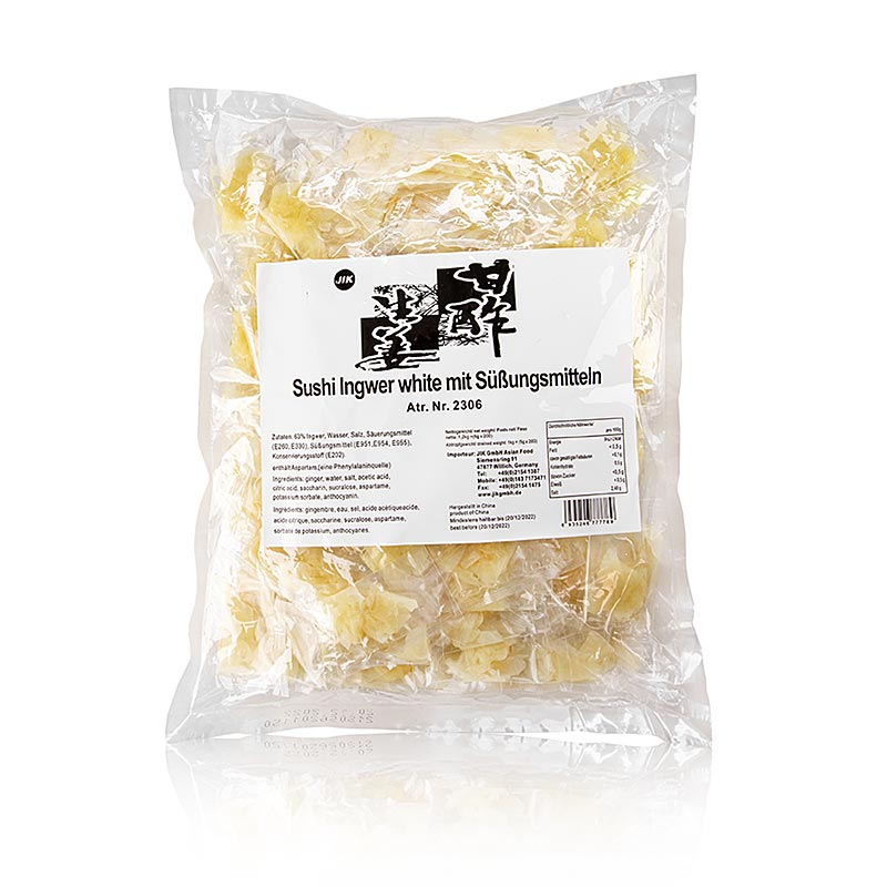 Gingembre, mariné, jaune, en sachet portion, 1 kg, 200 x 5g
