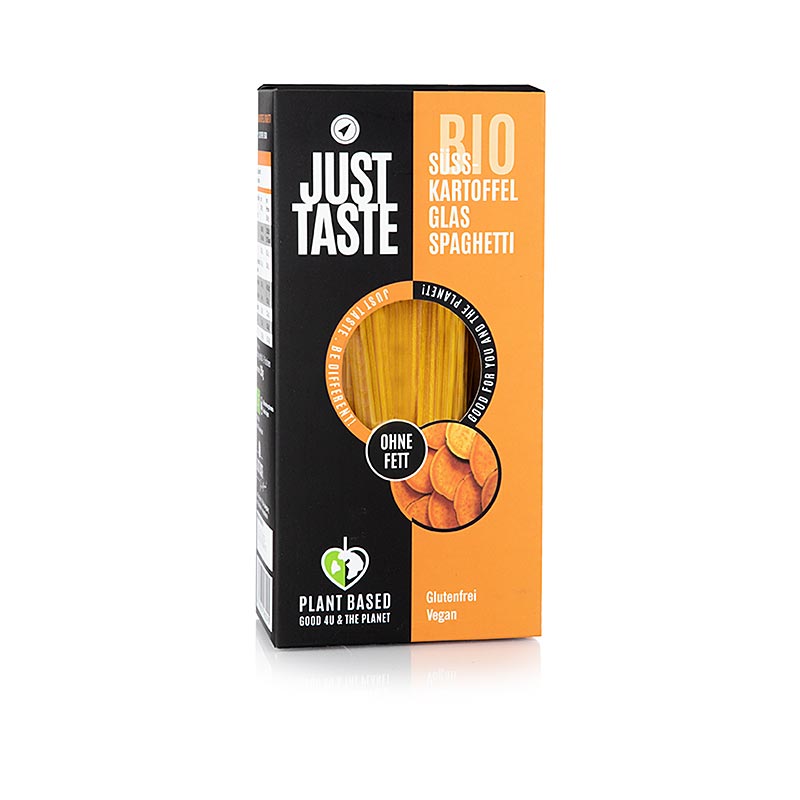 Just Taste Spaghetti di pasta di riso alla patata dolce gialla, senza glutine, biologici, 250 g