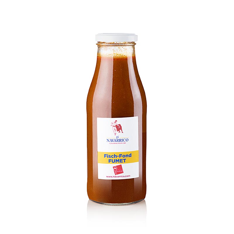 Fumet de Pescado - Brodo di pesce e frutti di mare (base per zuppa), Il Navarrico, 480 ml