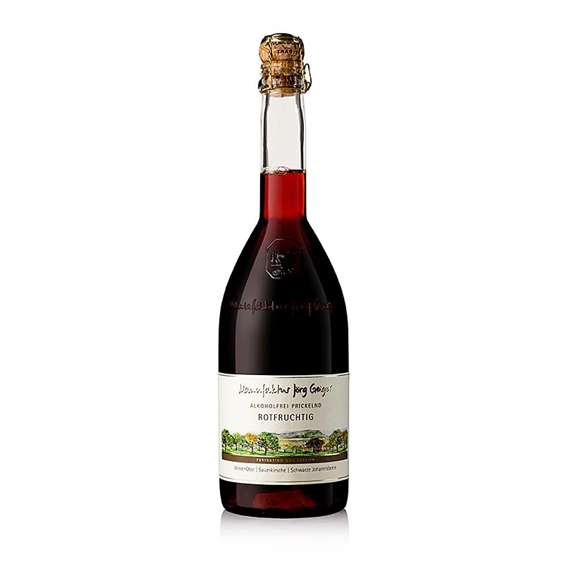 Jörg Geiger Alkoholfrei Prickelnd "rotfruchtig", 750 ml