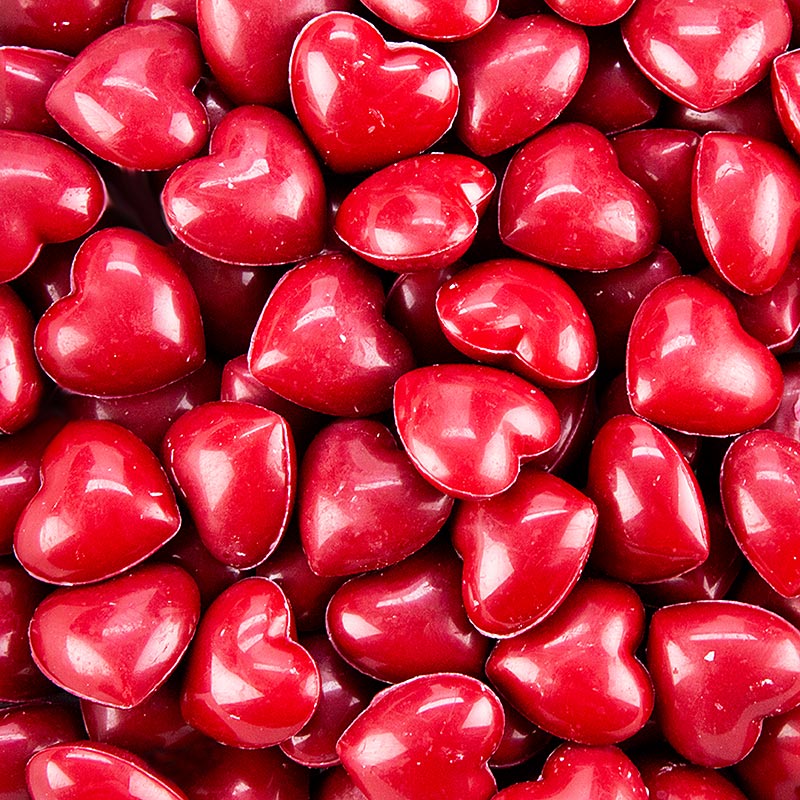 Dobla - Petit Love, rote Schokoladenherzen, 2x2,1cm (77376), 224 g, 80 St