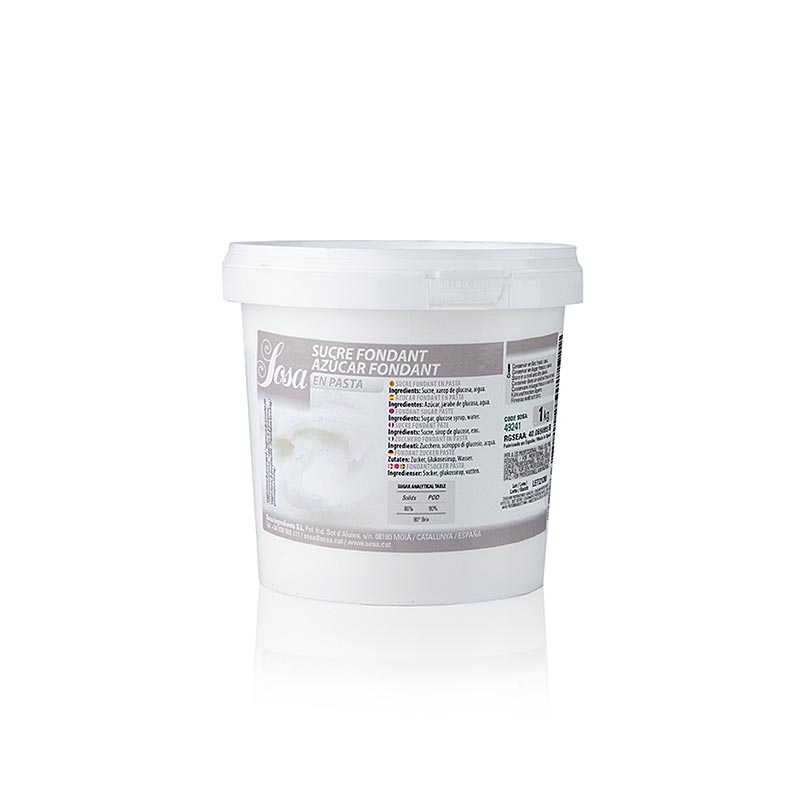Zucchero fondente Sosa, in pasta, 1 kg