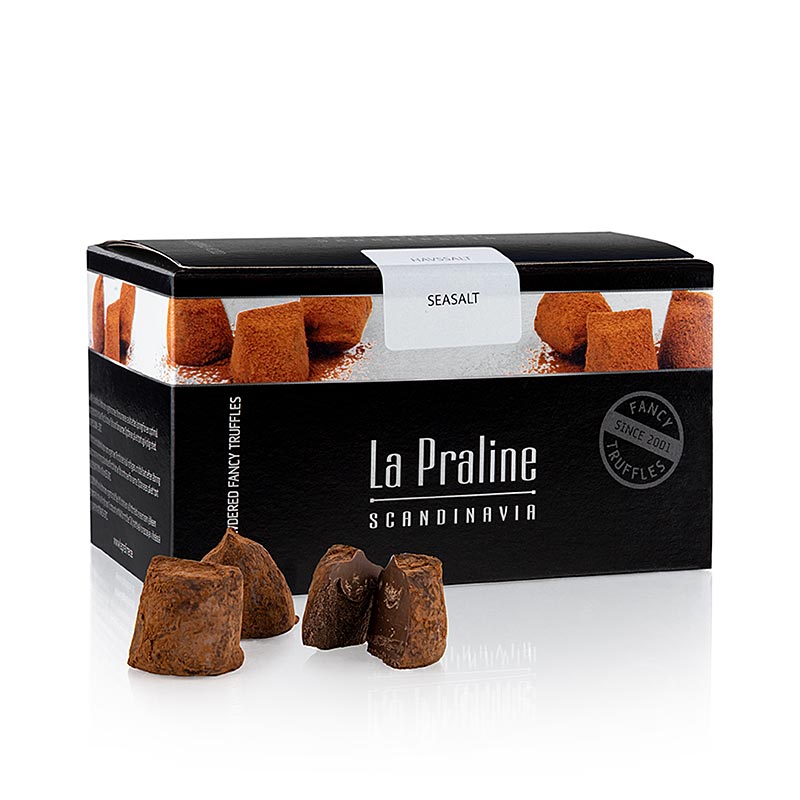 La Praline Fancy Truffles, tartufi di cioccolato con sale marino, Svezia, 200 g