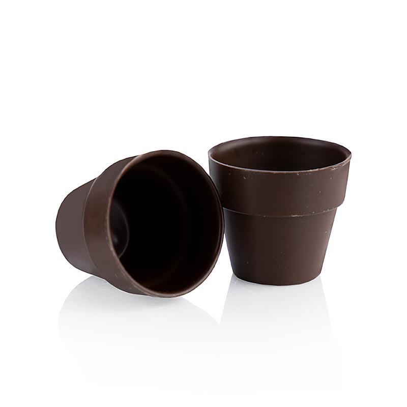 Moule à chocolat Flower Pot Large, noir, 62 x 55 mm, Dobla (18143), 840 g, 28 pièces