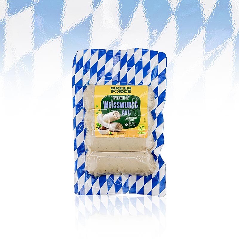 Greenforce - Boudin blanc végétalien à base de protéines de pois, classique, 200 g, 4 pcs