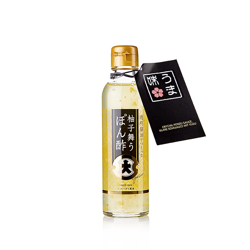 Salsa Ponzu Crystal, salsa di soia chiara con yuzu, Fundodai, Giappone, 200 ml