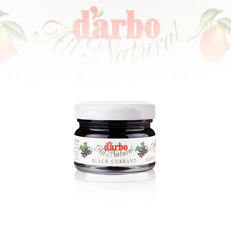darbo - Schw. Johannisbeere Konfitüre (Cassis), Portionsgläser, 1,68 kg, 60 x 28g