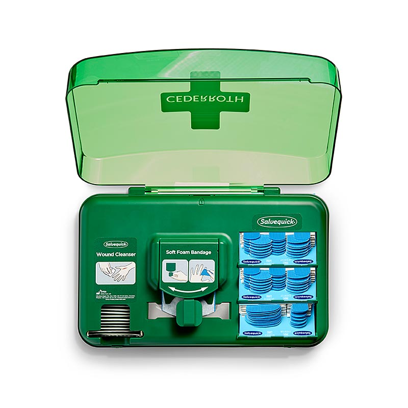 Cederroth - Dispenser per medicazioni, stazione cerotti, blu (51011009), 1 pz.