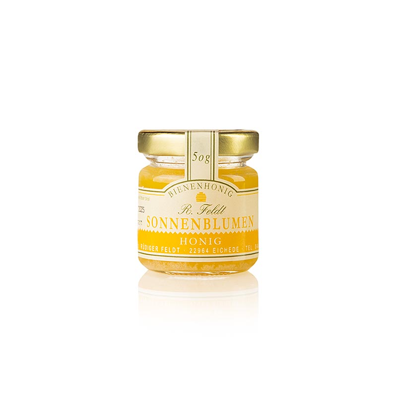 Miel de tournesol, pot portion, Apiculture Feldt, 50 g