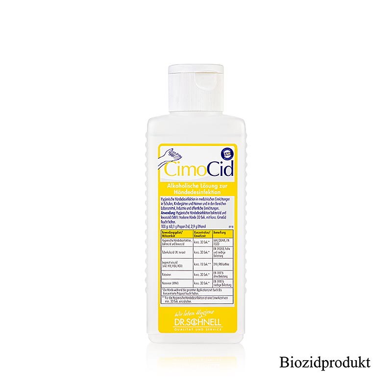 Dr. Schnell - Disinfettante per le mani CimoCid, flacone da 150 ml, 150 g