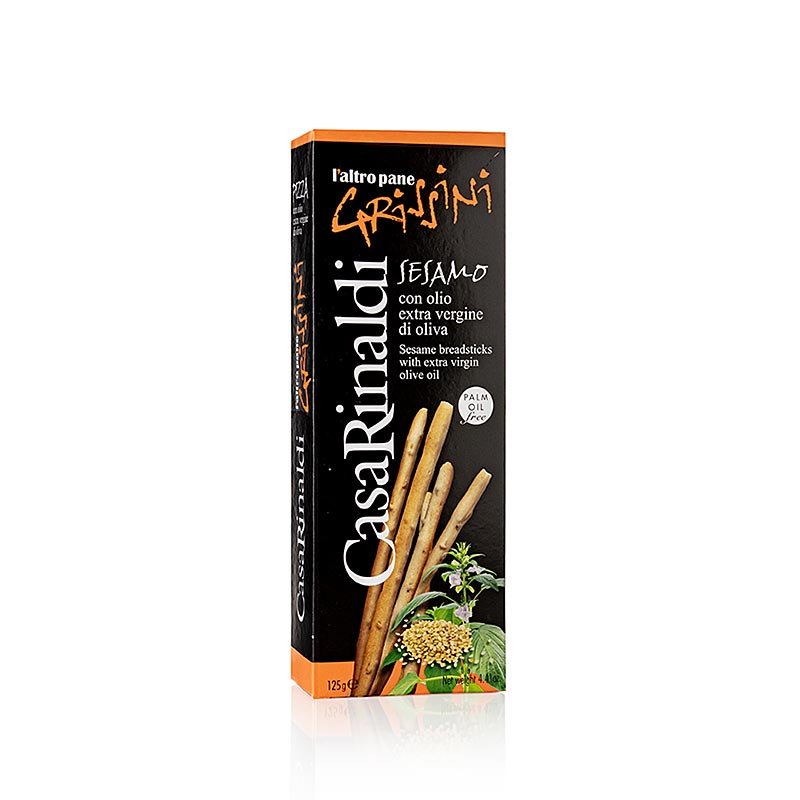 Grissini Knabbergebäck mit Sesam, 125g, Casa Rinaldi, 125 g | Gebäck, Pralinen, Snacks | thungourmet