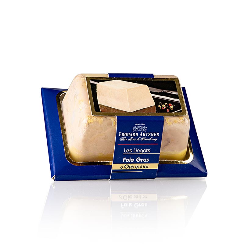 Fegato d'oca "Entier", a pezzi, vaschetta trapezoidale, Feyel, 180 g
