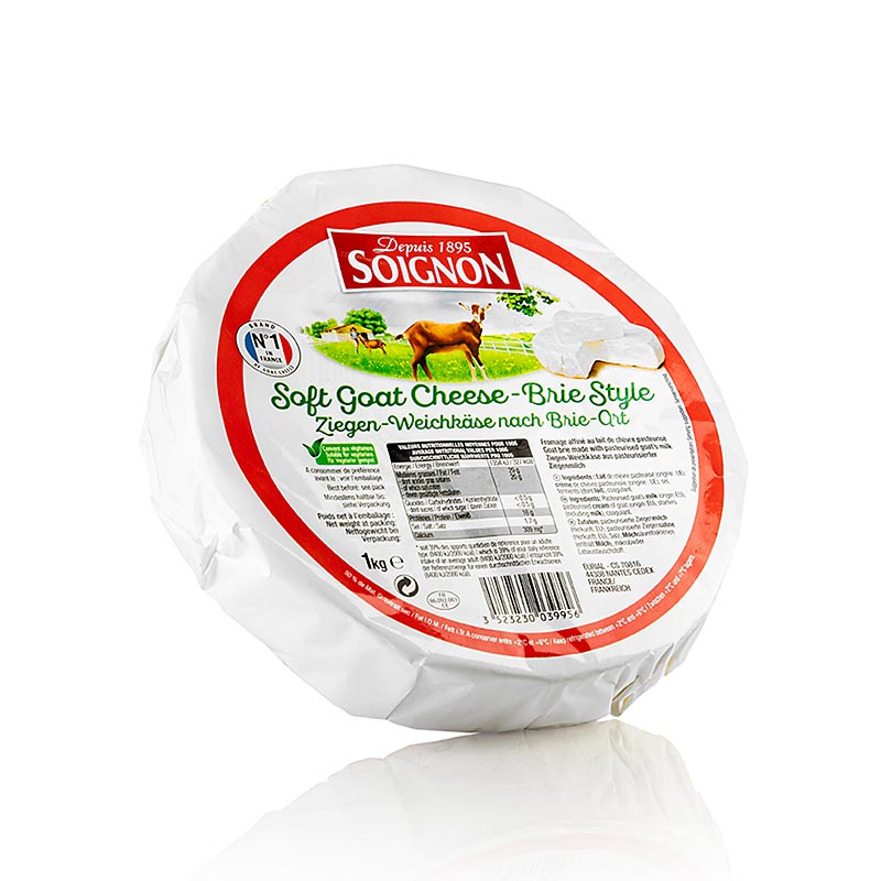 Fromage de chèvre à pâte molle façon brie, Soignon, 1 kg