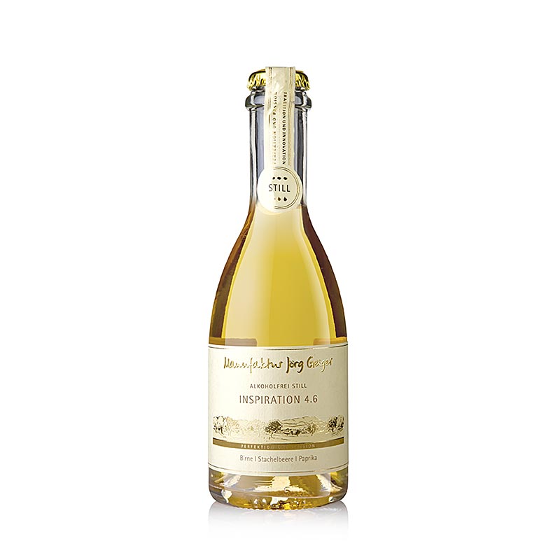 Jörg Geiger Inspiration 4.6 Birne Stachelbeere Paprika, still, alkoholfrei, 375 ml