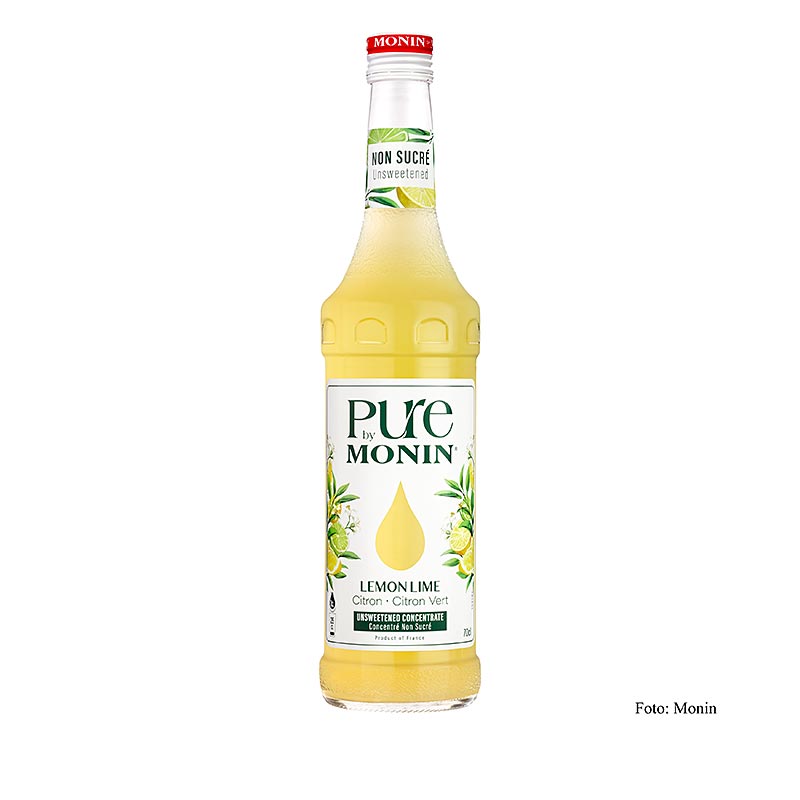 Monin PURE - Lemon Lime (citron - lime), non sucré, 1:25, 700 ml