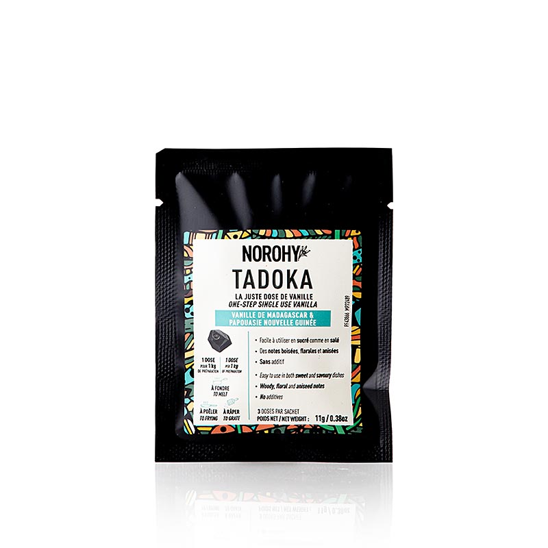 Valrhona - Norohy Tadoka, vanille au beurre de cacao (Madagascar et Papouasie-Nouvelle-Guinée), 11 g