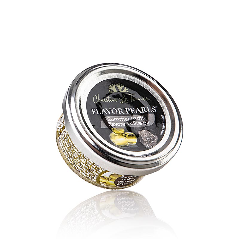 GlobeXplore - Perles D'Huile - Caviale di olio d'oliva al tartufo, perle di Olio d'oliva sferiche), 45 g