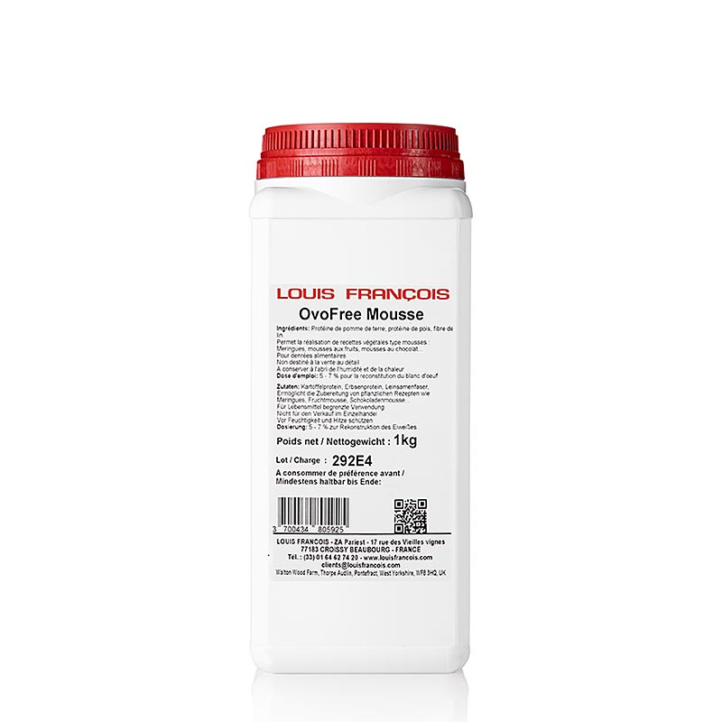 OvoFree Mousse, stabilisateur de mousse végétal, Louis François, 1 kg