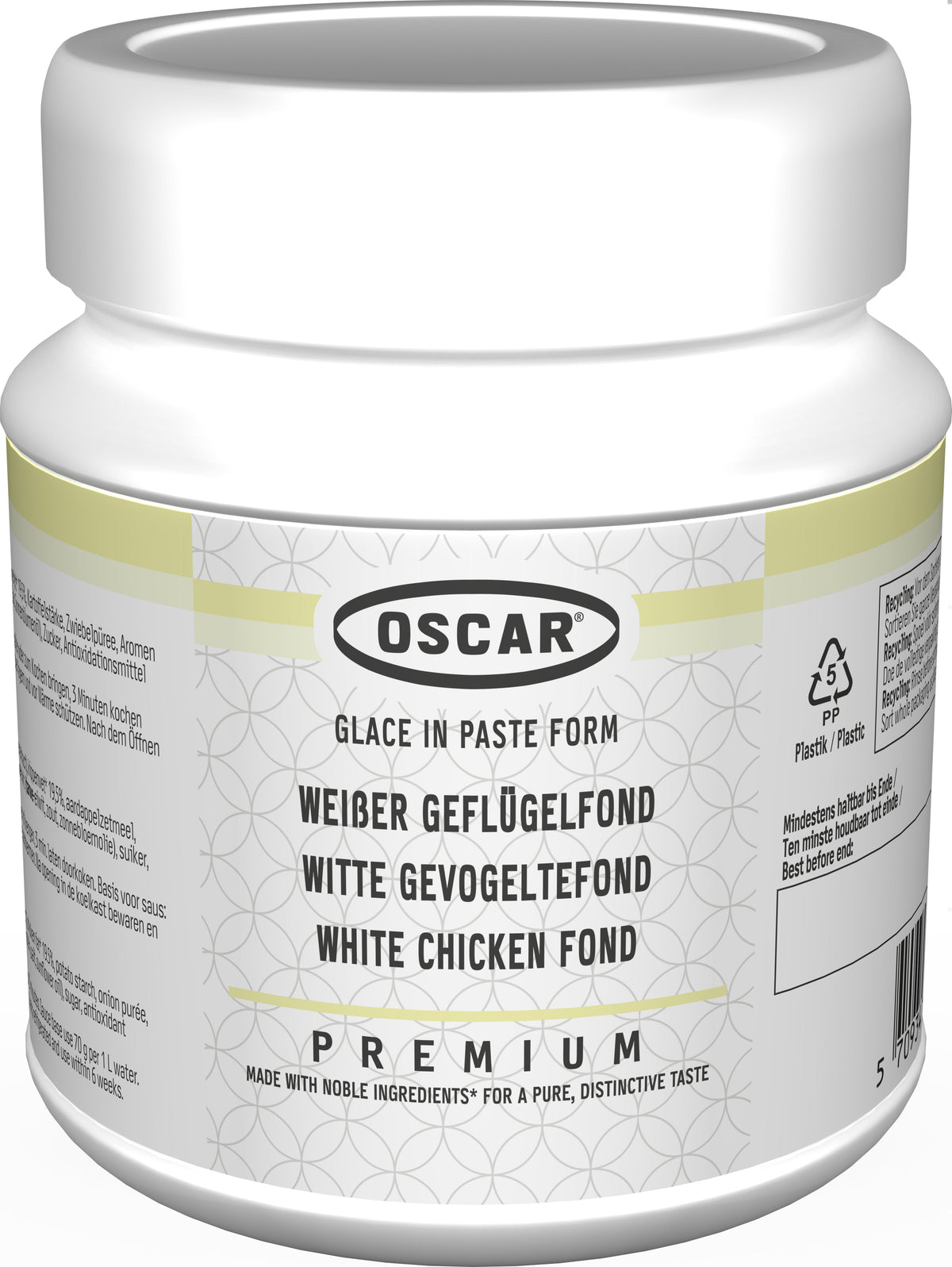 Oscar Premium Fond de volaille, pâteux (pour env. 15 L), 630 g