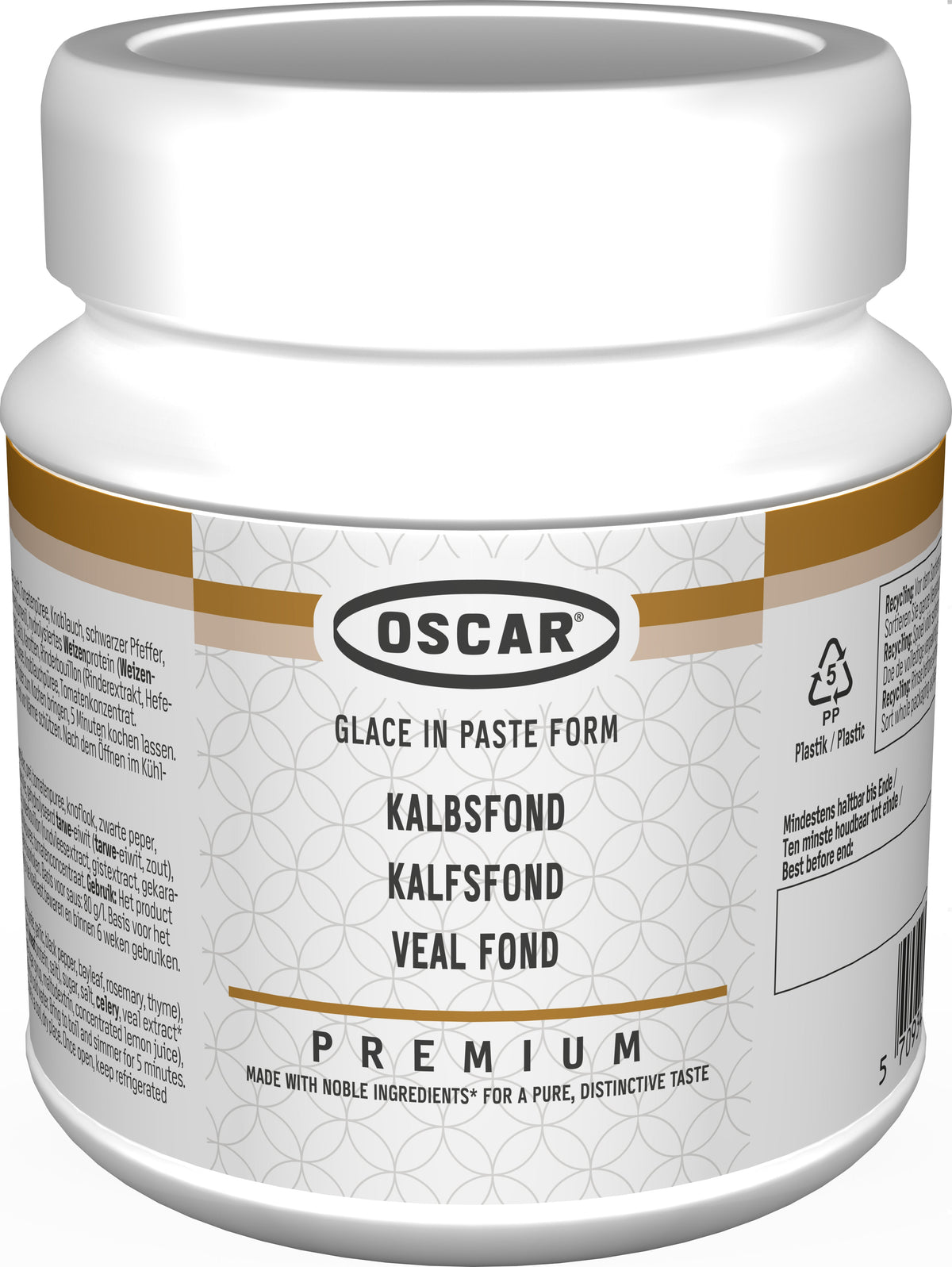 Fondo di vitello Oscar Premium, in pasta (per circa 15 l), 640 g