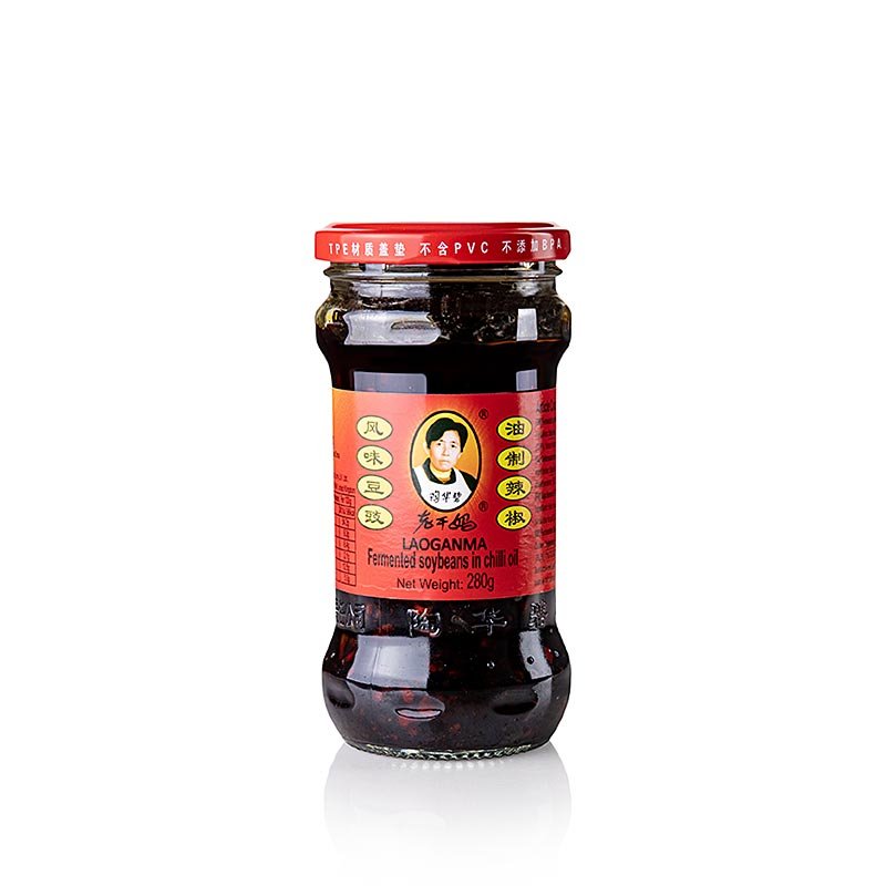 Huile pimentée aux graines de soja fermentées, Lao Gan Ma, 280 g | Cuisine asiatique et ethnique | thungourmet