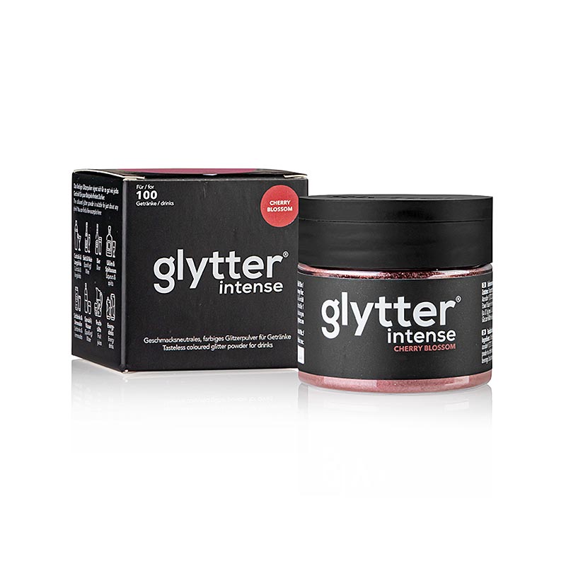 Dekoback - glytter "intense Cherry Blossom", Lebensmittelglitzerpuder, (Rot), 10 g
