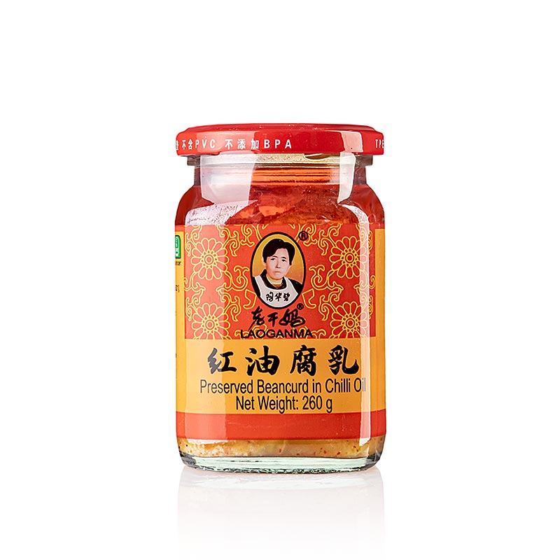 Chili oil with beancurd - Tofu in Chiliöl, Lao Gan Ma, 260 g