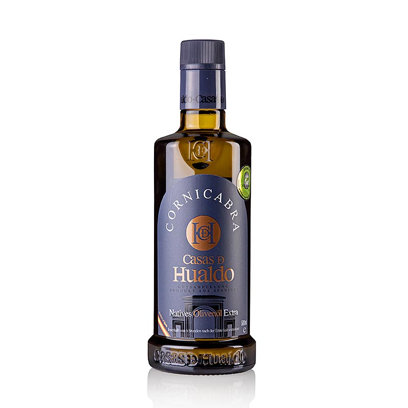 Huile d'olive Casas D Hualdo, 100 % CORNICABRA, Espagne, 500 ml
