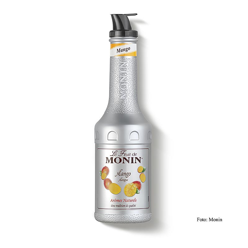 Monin - Miscela di purea di frutta - Mango, zuccherata, con beccuccio, 1 l