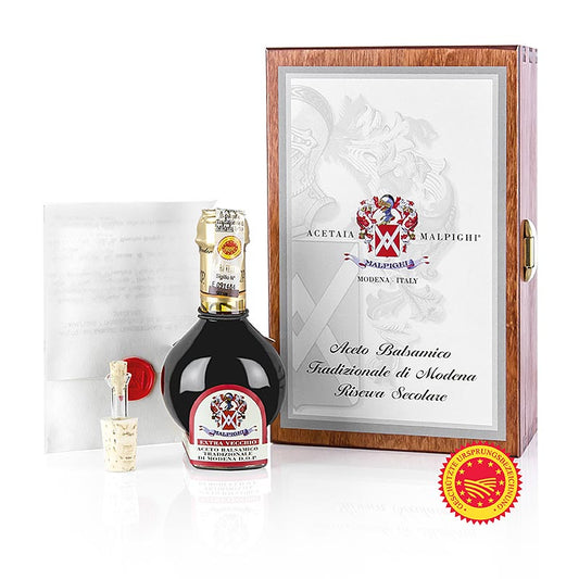 Aceto Balsamico Tradizionale di Modena DOP/g.U., Riserva Secolare, 100 Jahre, Malpighi, 100 ml