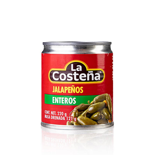 Sierra Madre - Chili Schoten - Jalapenos, ganz (La Costena), 220 g