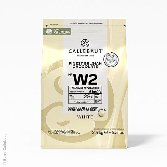 Weiße Schokolade, Callets, 28% Kakaobutter, 22% Milch, 2,5 kg