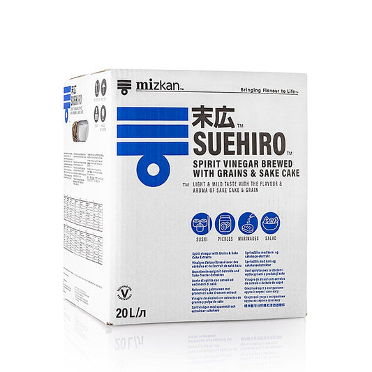 Suehiro - Aceto di riso e frumento per sushi, con Sale, Mizkan, 20 l