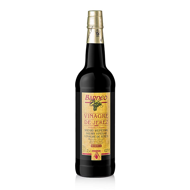 Vinaigre de Xérès Solera Reserva, de fût de 30 ans d'âge, 8% d'acidité, Barneo, 750 ml
