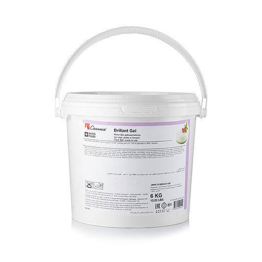 Carma - Brillant-Gel, klar, transparente Gelierung, kalt verwendbar, 6 kg