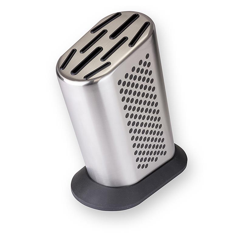 Blocco portacoltelli Global MB-6, acciaio inossidabile puntinato, per 8 coltelli Global, 1 pz.